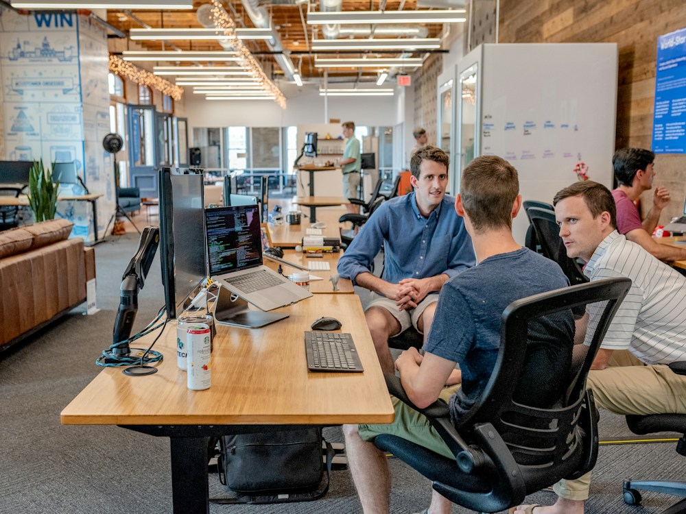 Entrepreneur working with a community